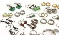 Group lot of Vintage 925 sterling silver earrings