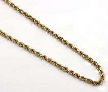 14kt Yellow gold Rope chain necklace