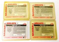 4 Swell 1990 Greats Baseball Cards