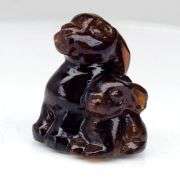 Adorable! 25.78ct Spessartite Garnet rabbit carving!
