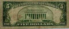 $5 Fed Bank New York NY 1929 National Currency Note