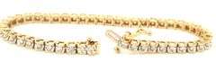14kt Yellow gold 1.90ctw diamond tennis bracelet