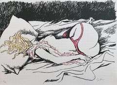 Magnificent collection of erotica by Musatti Cesare. Erotic drawings Guttuso, deluxe edition, Signed