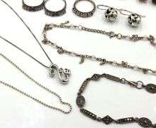Group lot of Vintage 925 sterling silver mixed jewelry