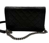 Chanel  Lambskin Boy Wallet On Chain Bag W/Dust Bag & Card & Box