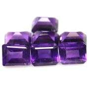 Royal purple! 17.06ct 9x7mm real Brazilian Amethyst set