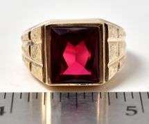 Charming 10K Yellow Gold Synthetic