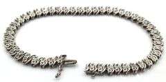 Lot of Vintage 925 sterling silver hoop earrings and bracelet