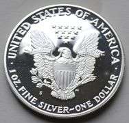 1988 S Proof Silver Eagle With Box and Paper