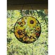Sunflower Stained Glass Suncatcher