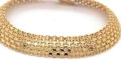 Italian Made 14K YG Mesh Style Bracelet