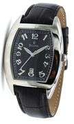 Bulova watch with black leather strap