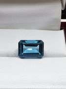 9.19ct emerald cut blue Topaz