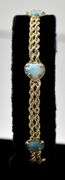 Simply Beautiful 14K Yellow Gold Laminar Gemstone Bracelet
