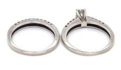 Estate 2 Piece Platinum & Diamond Ring Set