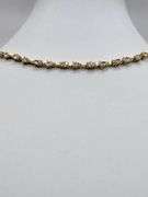 4.20ctw F, VVS1 lab grown diamond with 14k gold Bracelet