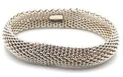 Tiffany & Co Somerset mesh bangle bracelet