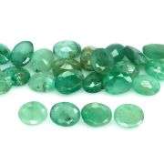 Oval cut 7.82ct 27pc Zambain Emerald set