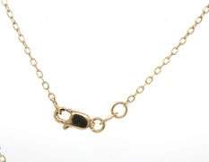 14kt Yellow gold 0.65ctw marquise and princess cut dancing diamond heart shaped pendant on chain