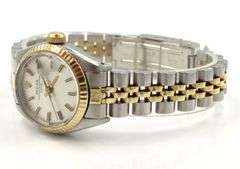 Ladies Rolex Oyster Perpetual Date 6917 Two Tone Silver Dial Ladies Watch