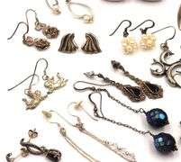 Group lot of Vintage 925 sterling silver earrings