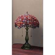 Agate Amber Stained Glass Table Lamp