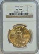 Blazing Superb NGC MS64+ 1927 St. Gaudens $20 Gold Piece