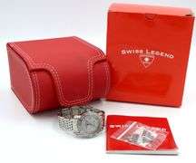 Swiss Legend SL-23024F stainless steel and diamond quartz watch