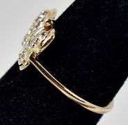 Breath Taking 14K Yellow Gold Diamond Butterfly Ring