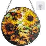 Sunflower Stained Glass Suncatcher