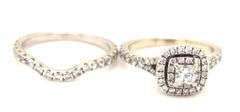 Neil Lane 14K WG 2 Pc. Diamond Halo Set