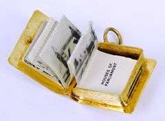 Vintage 9KT Gold London Souvenir Mechanical Book Charm