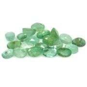 Heavy! 10.74ct light green REAL Zambian Emerald set!