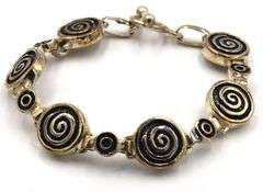 Vintage 925 sterling silver Mexican link bracelet
