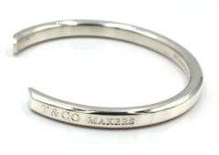 Tiffany & Co 1837 marker Narrow cuff bangle