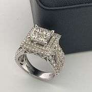 CERTIFIED 14K WHITE GOLD DIAMOND RING