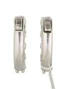 New 3.14ctw Round Diamond Five Stone Hoop Earrings in 14K