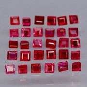 Top blood red! VS to SI clarity! Heated only 2.34ct Ruby set!!!