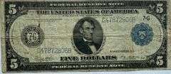 $5 Chicago Series of 1914 FRN