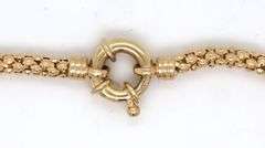 Attractive 14K YG Popcorn Link Bracelet