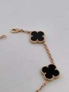 CERTIFIED BRAND NEW 18K YELLOW GOLD CLOVER LEAF BRACELET