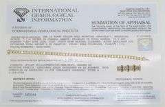 Certified 5.02CTW Earth Mined Diamond Bracelet