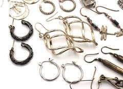 Group lot of Vintage 925 sterling silver earrings