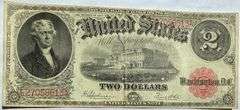 $2 Popular 1917 Series US Note