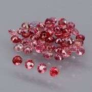 Untreated!!! Rose red!!! 3.50ct set of natural Sapphires!