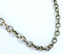 Carolyn Pollack Relios Sterling Cable Link Rope Necklace