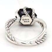 David Yurman black onyx and diamond wrap ring