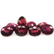 Top violet pink! 7.28ct UNTREATED Rhodolite Garnet set!