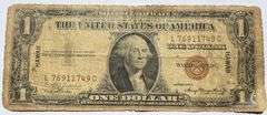 $1 1935A Hawaii Emergency Issue Silver Certificate
