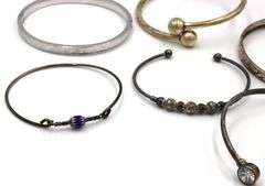 Vintage 925 sterling silver group lot of bangles